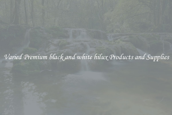Varied Premium black and white hilux Products and Supplies