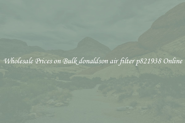 Wholesale Prices on Bulk donaldson air filter p821938 Online