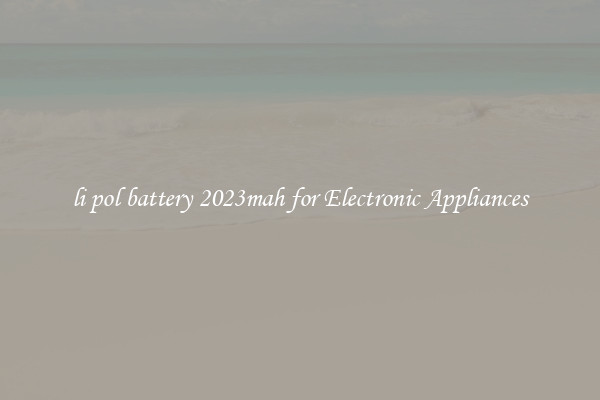 li pol battery 2023mah for Electronic Appliances