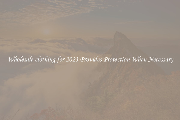 Wholesale clothing for 2023 Provides Protection When Necessary