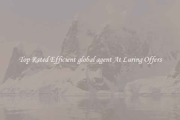 Top Rated Efficient global agent At Luring Offers
