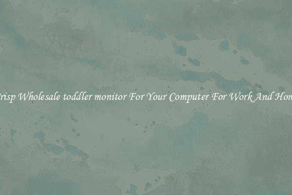 Crisp Wholesale toddler monitor For Your Computer For Work And Home