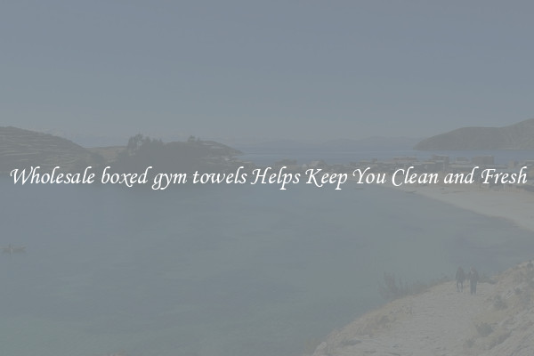 Wholesale boxed gym towels Helps Keep You Clean and Fresh