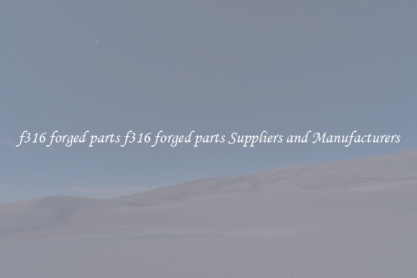 f316 forged parts f316 forged parts Suppliers and Manufacturers