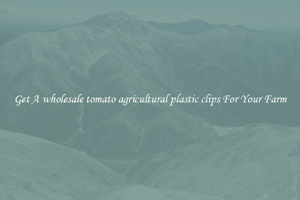 Get A wholesale tomato agricultural plastic clips For Your Farm