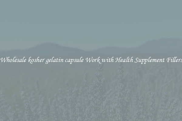 Wholesale kosher gelatin capsule Work with Health Supplement Fillers